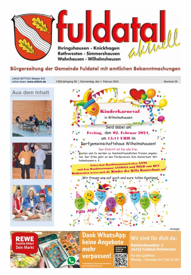 Fuldatal aktuell Titelblatt 05/2024