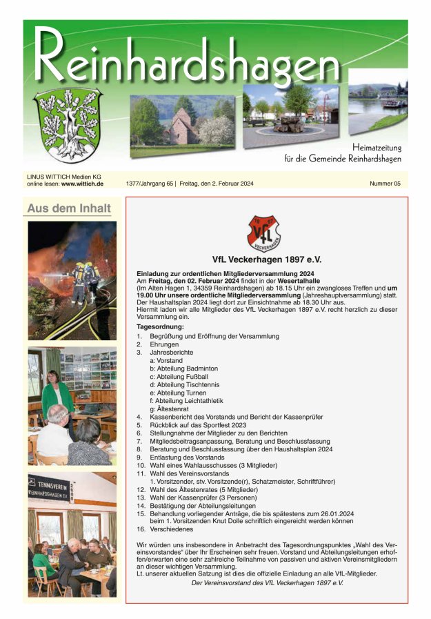 Unser Blättchen Titelblatt 05/2024
