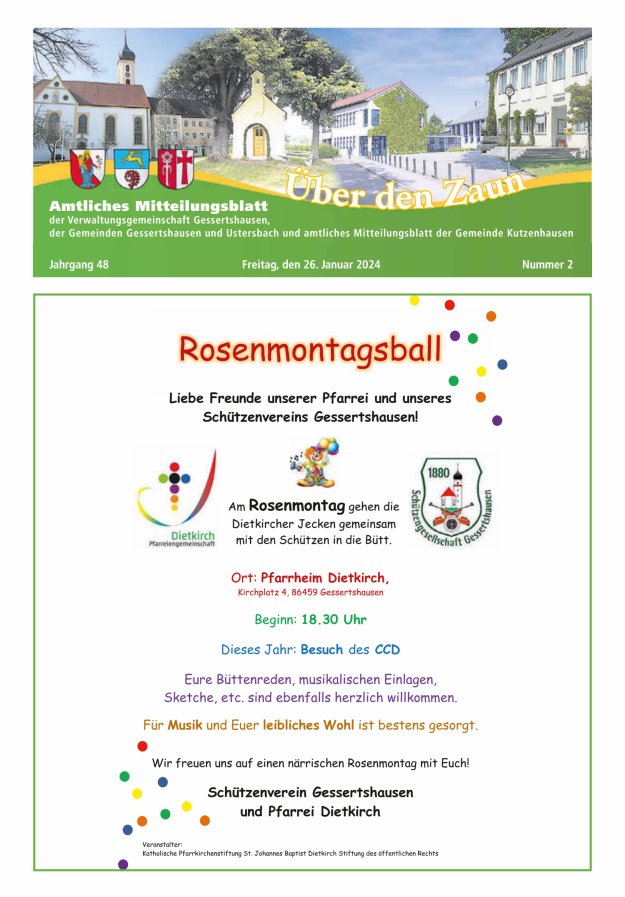 Über den Zaun Titelblatt 02/2024