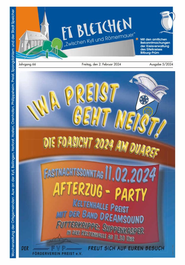 Et Bletchen VG Speicher Titelblatt 05/2024