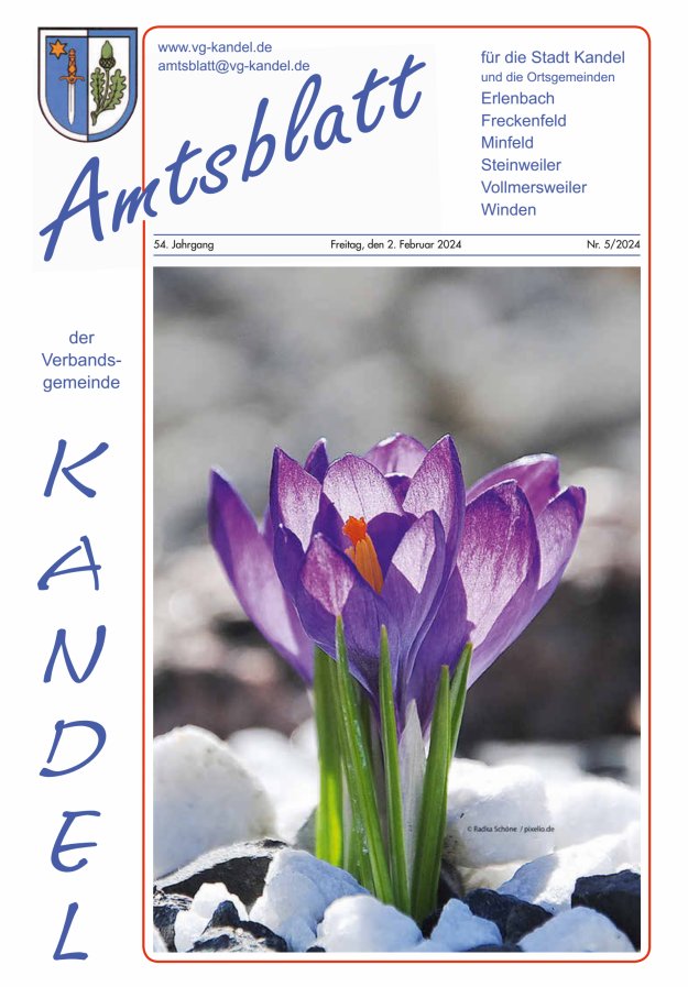 Amtsblatt VG Kandel Titelblatt 05/2024