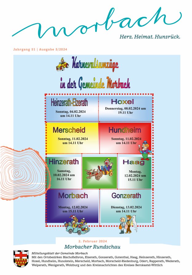 Morbacher Rundschau Titelblatt 05/2024