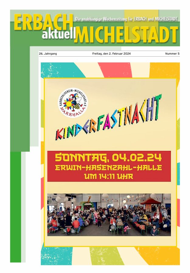 Erbach-Michelstadt aktuell Titelblatt 05/2024