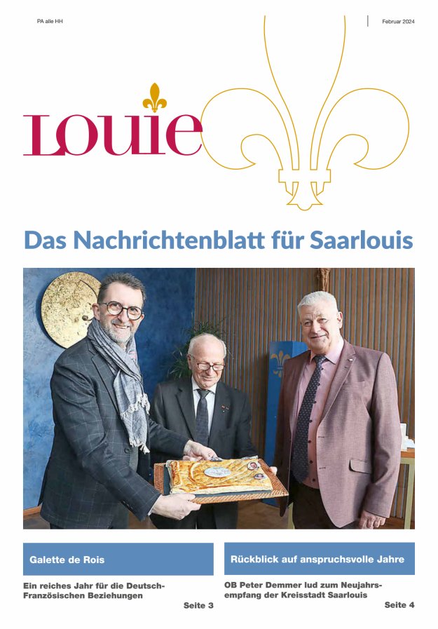 Louie - Nachrichtenblatt für Saarlouis Titelblatt 02/2024