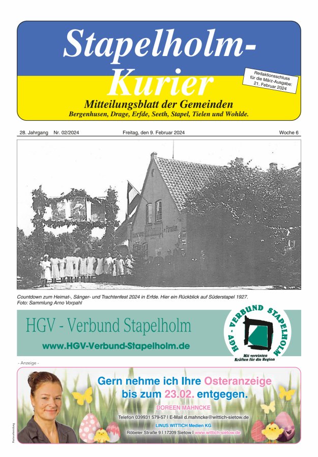 Stapelholm-Kurier Titelblatt 02/2024