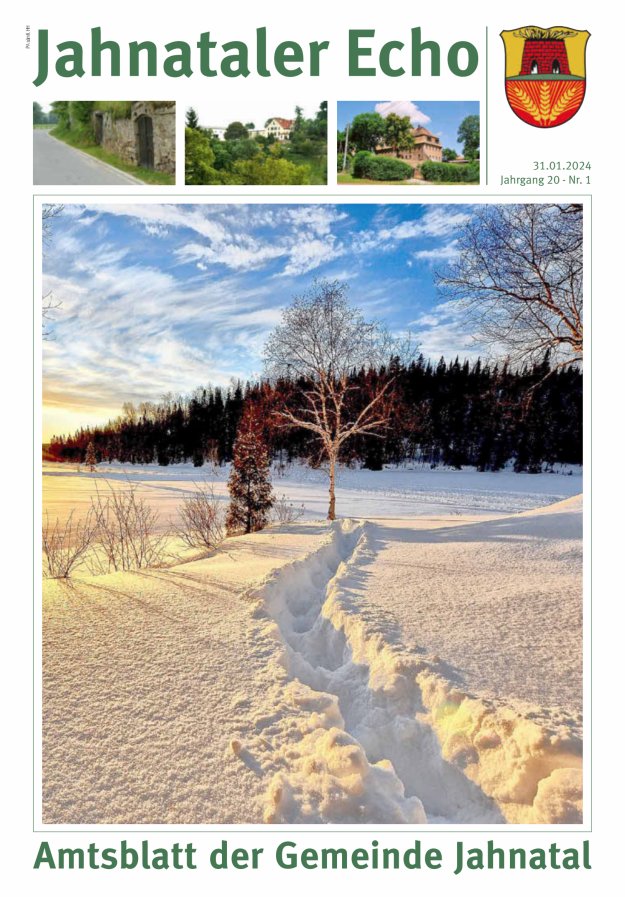 Jahnataler Echo - Amtsblatt der Gemeinde Jahnatal Titelblatt 01/2024