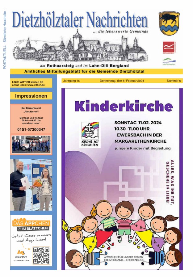 Dietzhölztaler Nachrichten Titelblatt 06/2024