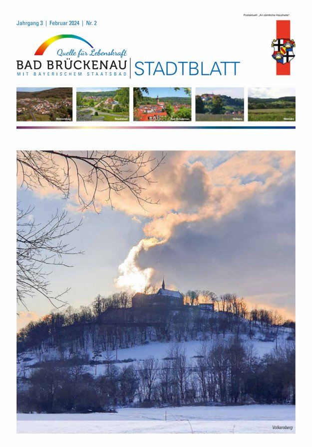 Stadtblatt Bad Brückenau Titelblatt 02/2024