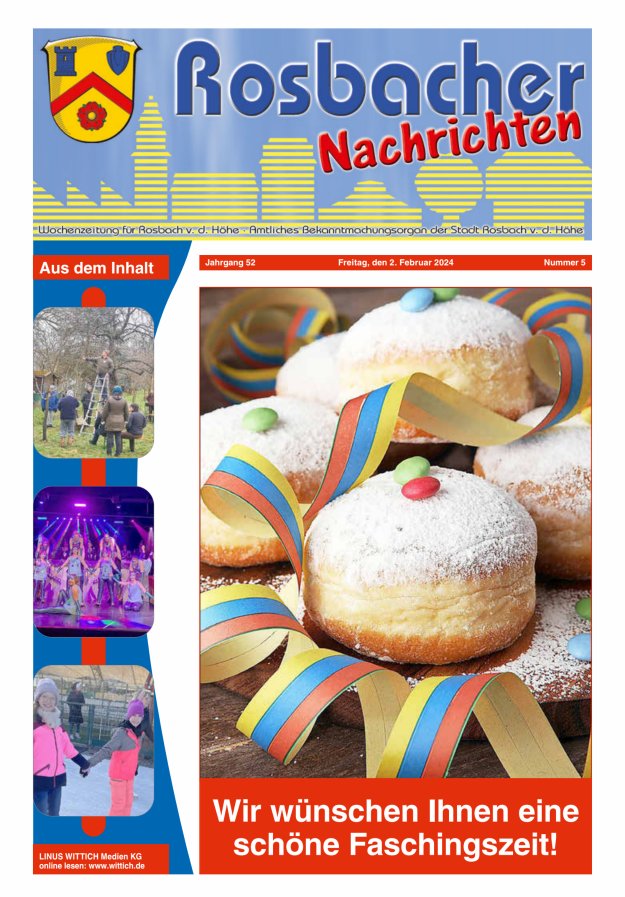 Rosbacher Nachrichten Titelblatt 05/2024