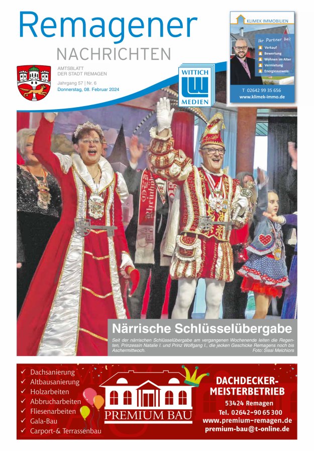 Remagener Nachrichten Titelblatt 06/2024