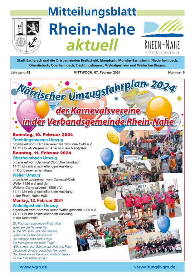 Rhein-Nahe aktuell Titelblatt 06/2024