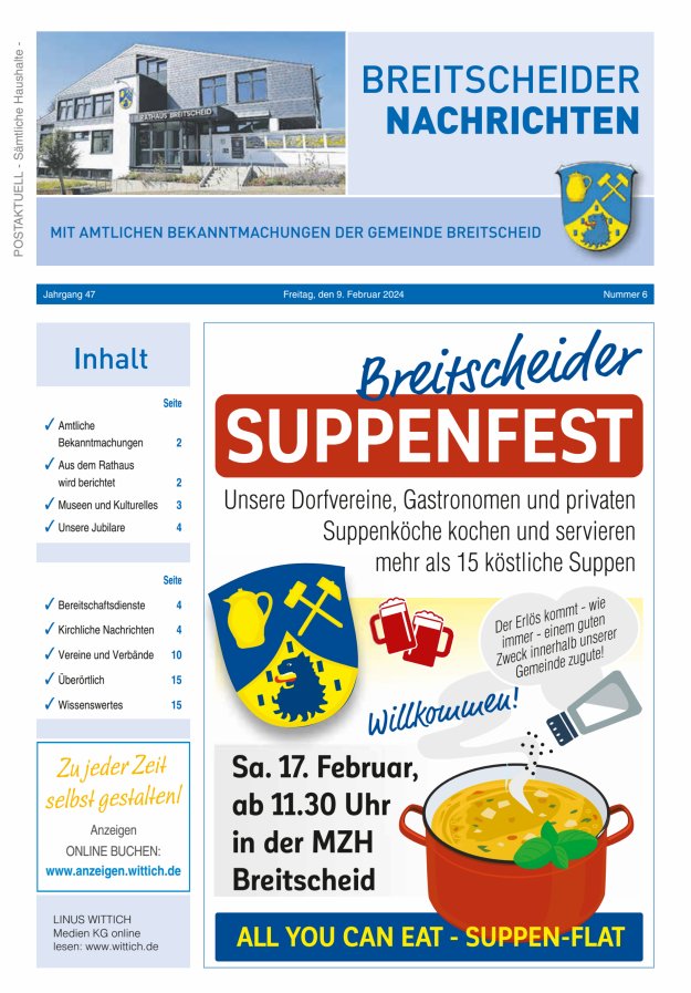 Breitscheider Nachrichten Titelblatt 06/2024