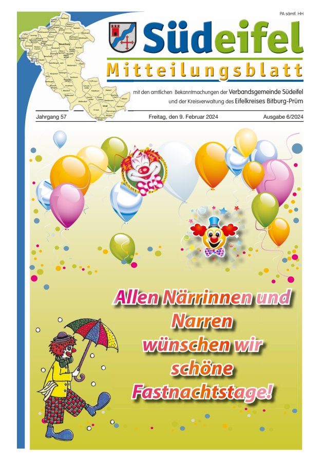 Mitteilungsblatt Südeifel Titelblatt 06/2024