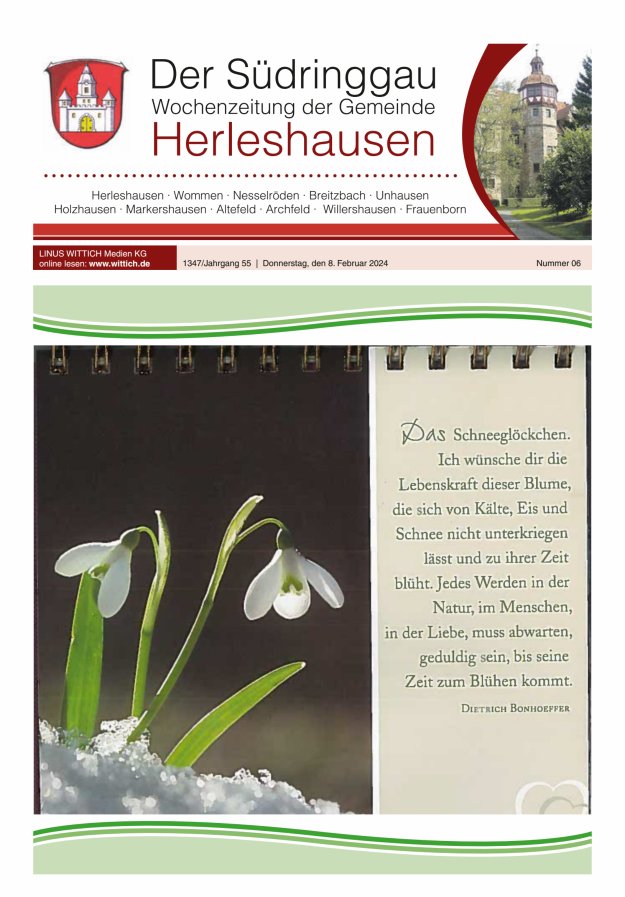 Der Südringgau Titelblatt 06/2024
