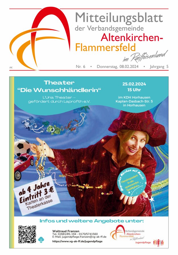 Mitteilungsblatt Verbandsgemeinde Altenkirchen-Flammersfeld Titelblatt 06/2024