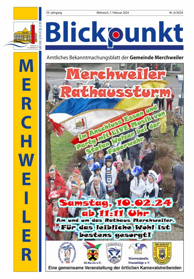 Blickpunkt Merchweiler Titelblatt 06/2024
