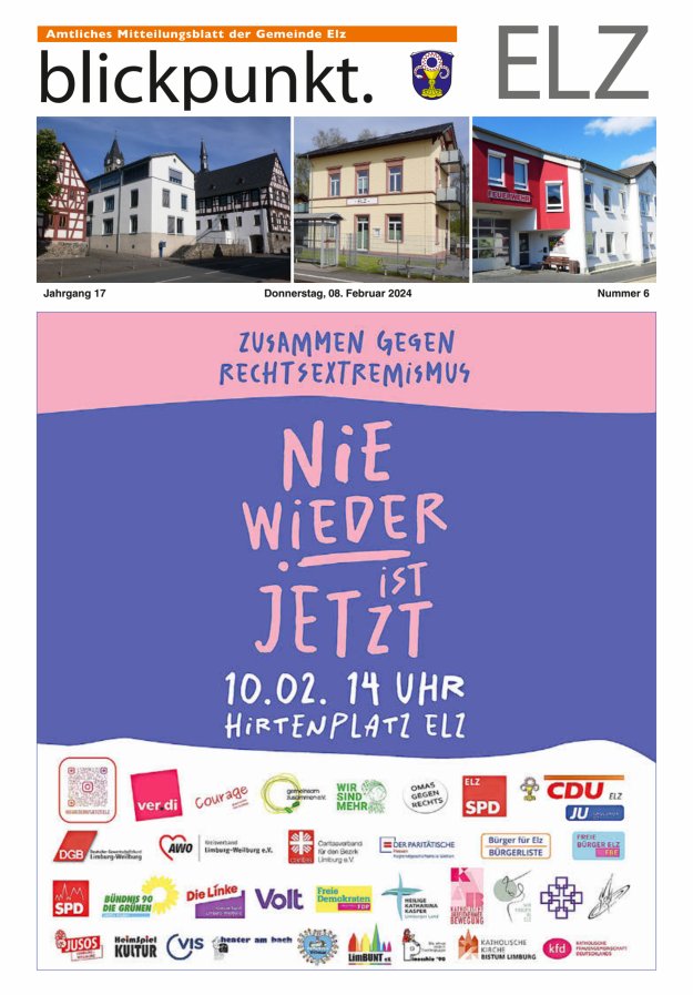 Blickpunkt Elz Titelblatt 06/2024