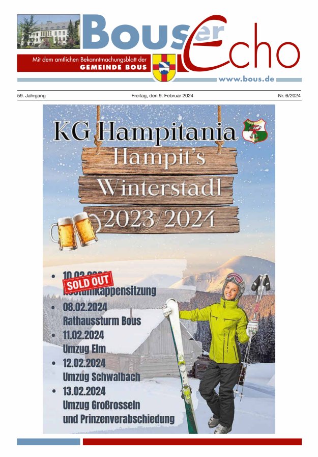 Bouser Echo Titelblatt 06/2024