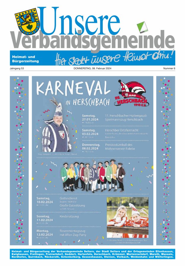 Unsere Verbandsgemeinde Selters Ww Titelblatt 06/2024