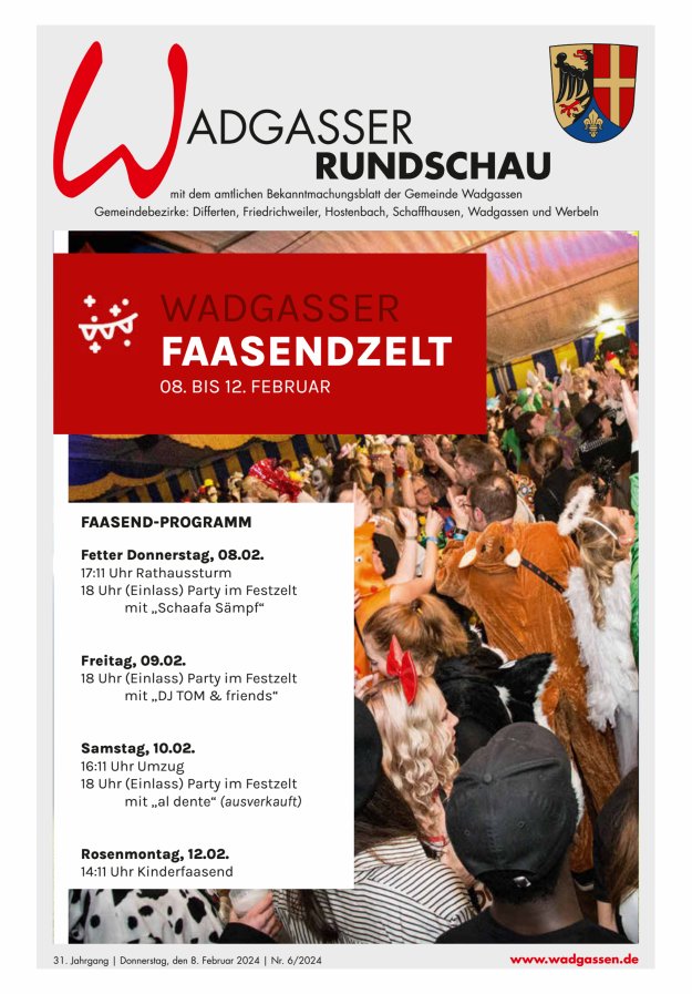 Wadgasser Rundschau Titelblatt 06/2024