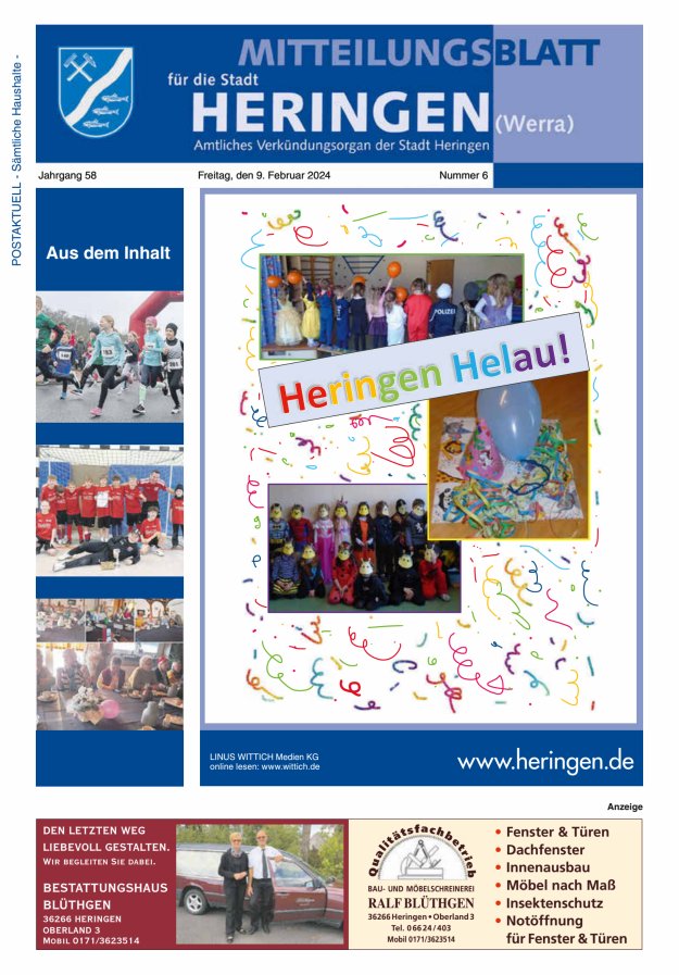 Mitteilungsblatt Heringen Titelblatt 06/2024