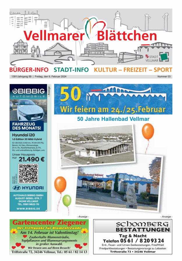 Vellmarer Blättchen Titelblatt 03/2024