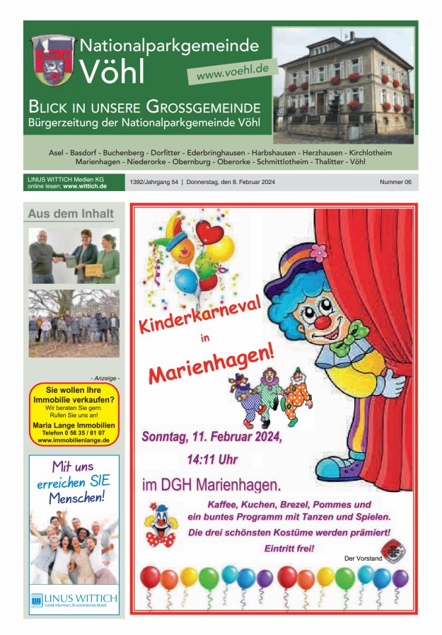 Blick in unsere Grossgemeinde Titelblatt 06/2024