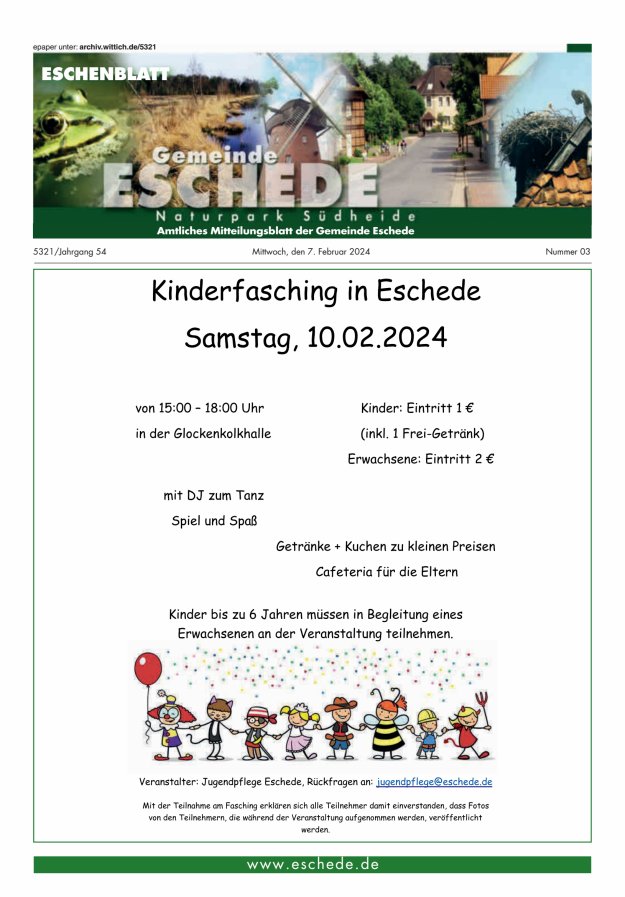 Eschenblatt Titelblatt 03/2024