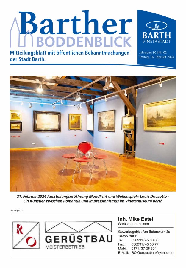 Barther Boddenblick Titelblatt 02/2024
