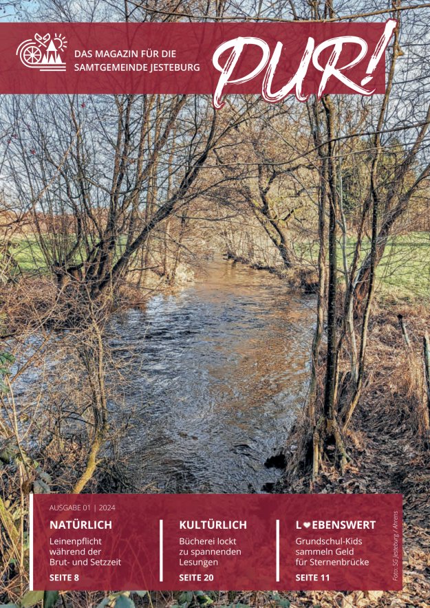 Das Magazin für die Samtgemeinde Jesteburg - PUR Titelblatt 01/2024