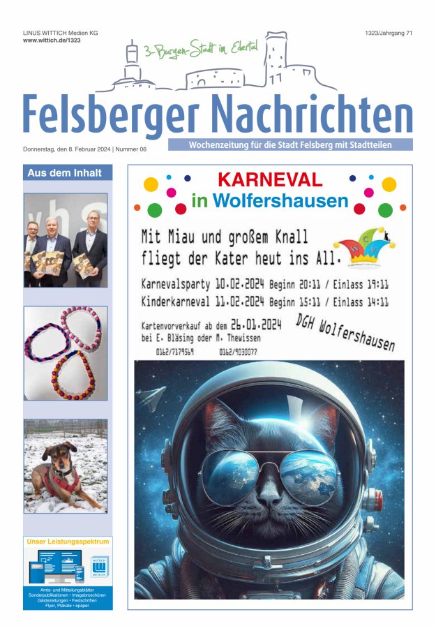 Felsberger Nachrichten Titelblatt 06/2024