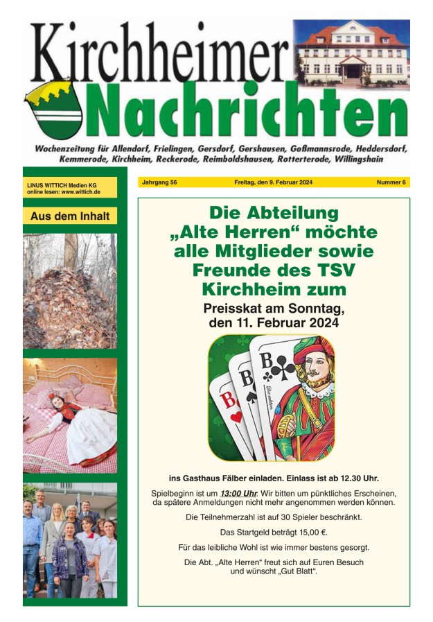 Kirchheimer Nachrichten Titelblatt 06/2024