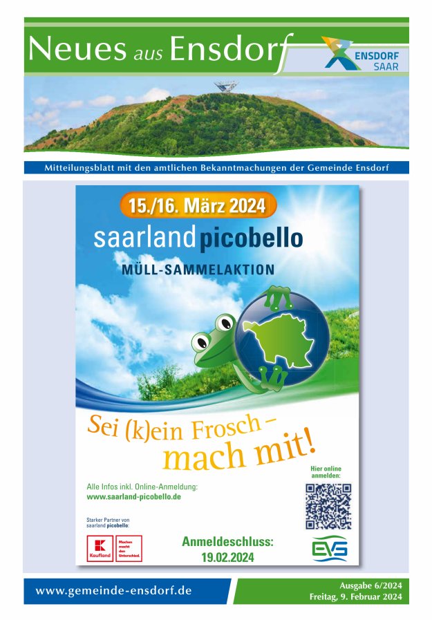Neues aus Ensdorf Titelblatt 06/2024