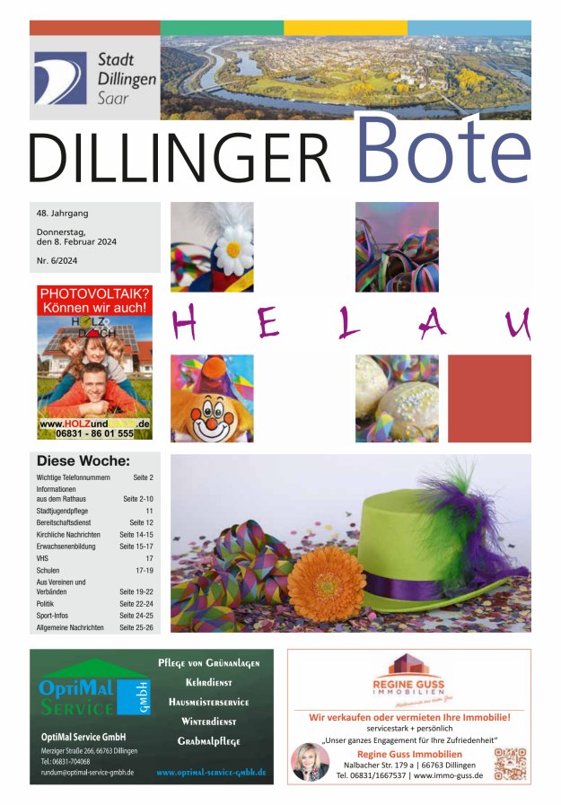 Dillinger Bote Titelblatt 06/2024