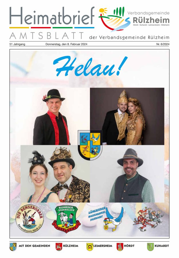 Heimatbrief VG Rülzheim Titelblatt 06/2024