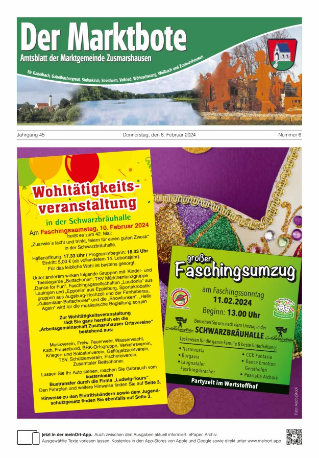 Zusmarshausen - Der Marktbote Titelblatt 06/2024
