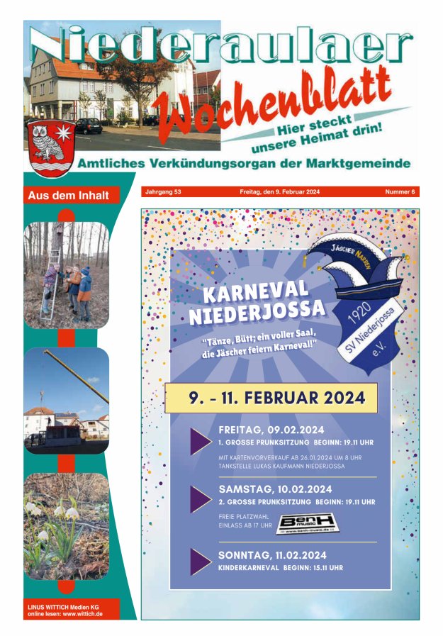 Niederaulaer Wochenblatt Titelblatt 06/2024