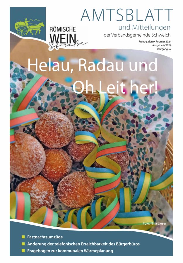 Amtsblatt VG Schweich Titelblatt 06/2024