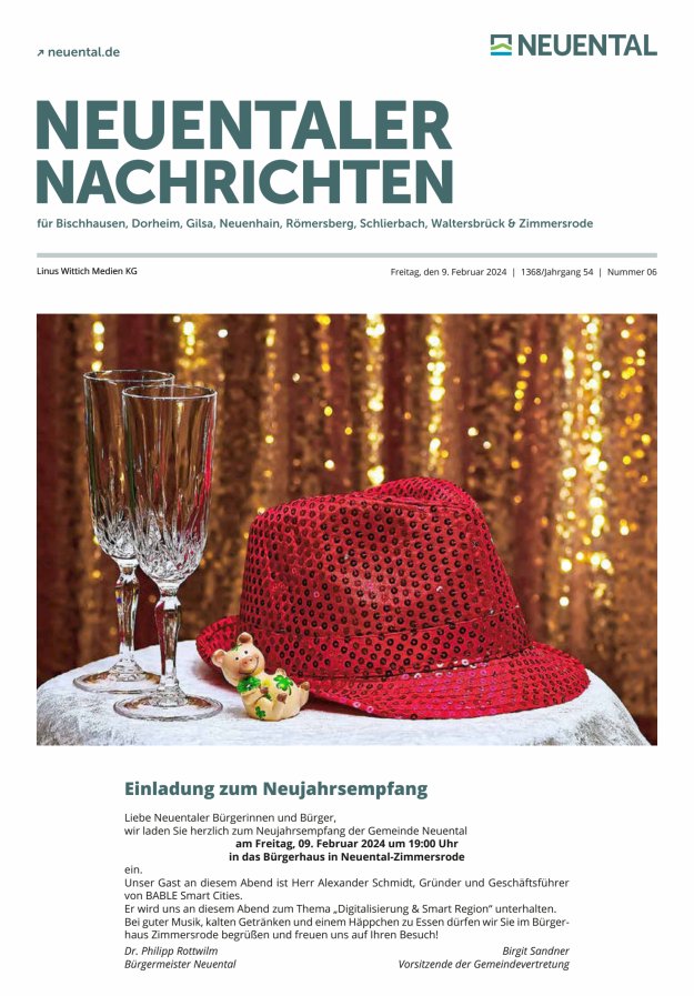 Neuentaler Nachrichten Titelblatt 06/2024