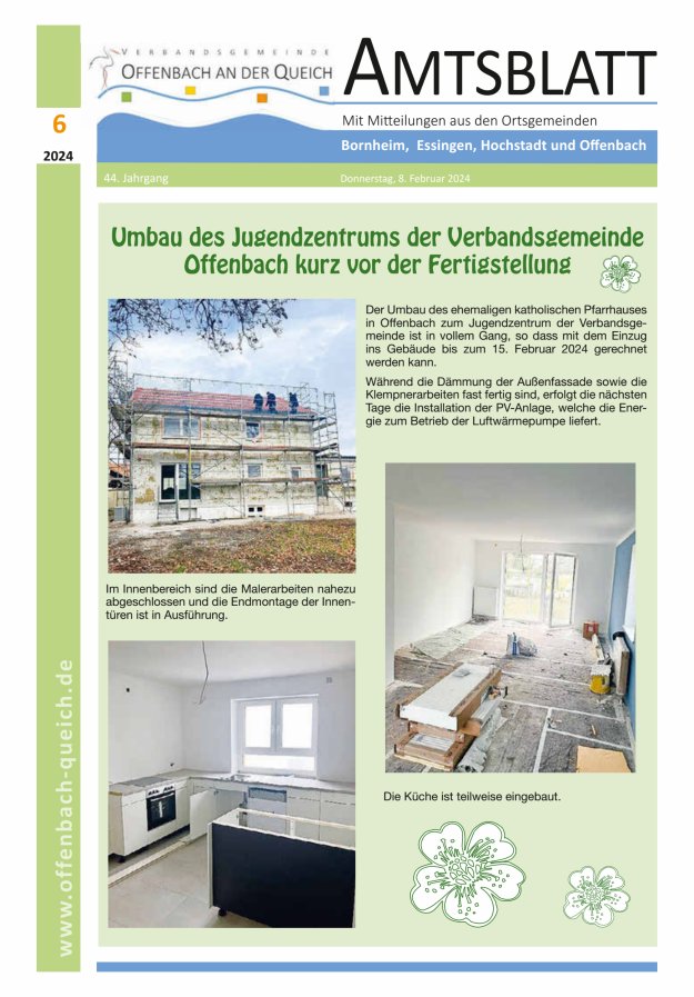 Amtsblatt VG Offenbach an der Queich Titelblatt 06/2024
