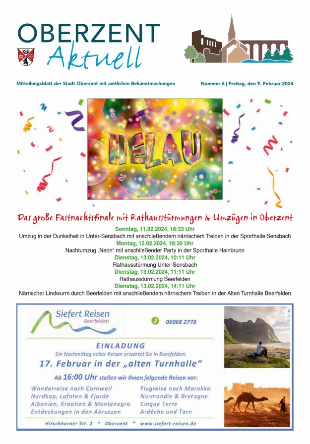 Oberzent aktuell Titelblatt 06/2024