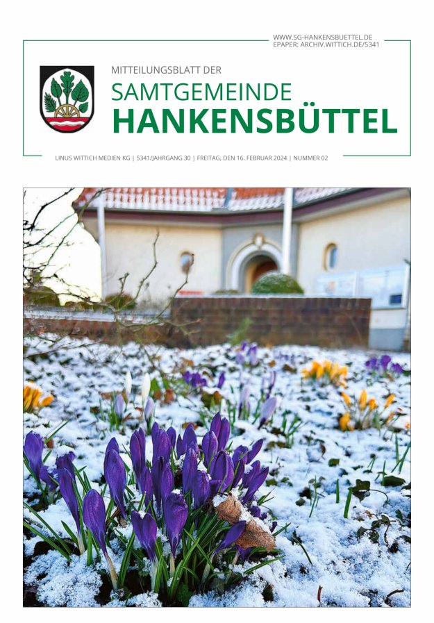 Mitteilungsblatt der Samtgemeinde Hankensbüttel Titelblatt 02/2024