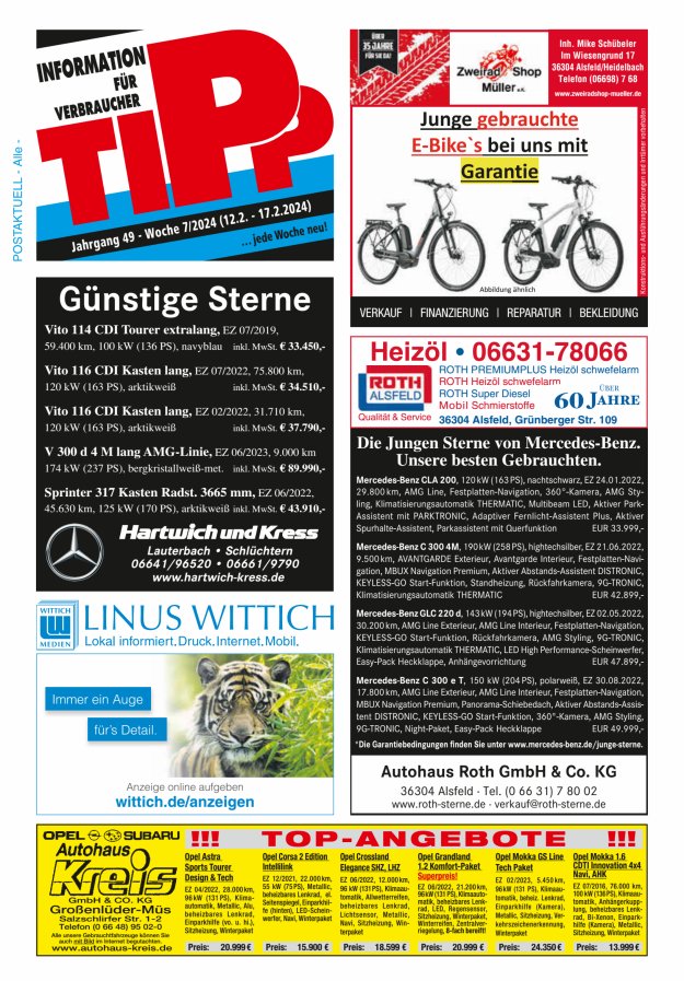 Tipp Vogelsberg Titelblatt 07/2024
