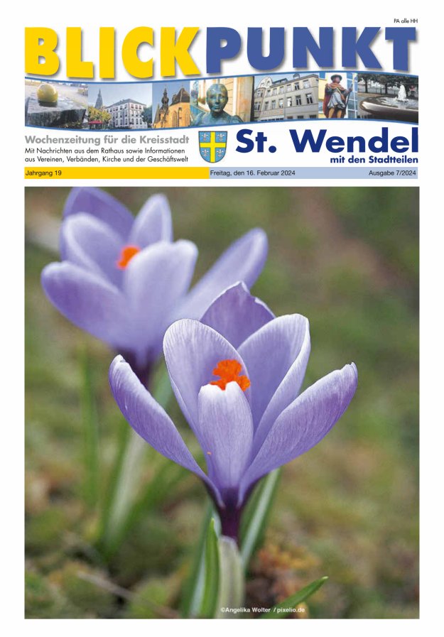 Blickpunkt St Wendel Titelblatt 07/2024