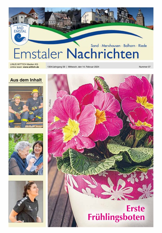 Emstaler Nachrichten Titelblatt 07/2024