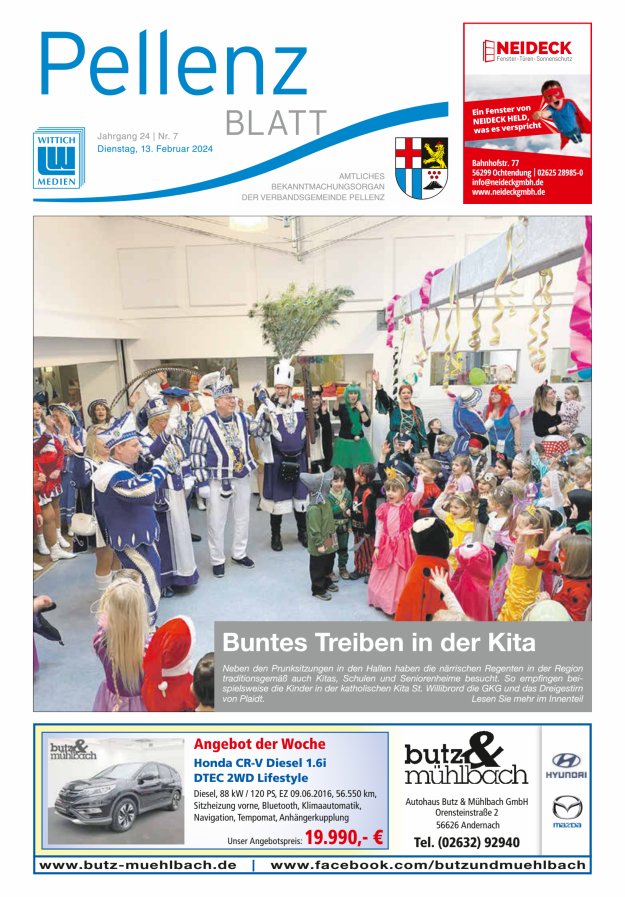 Pellenzblatt Titelblatt 07/2024