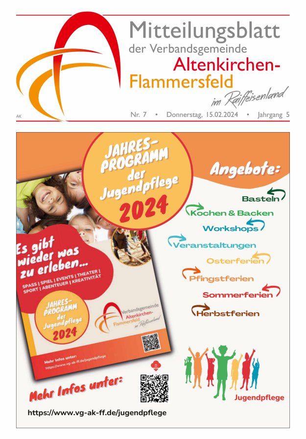 Mitteilungsblatt Verbandsgemeinde Altenkirchen-Flammersfeld Titelblatt 07/2024