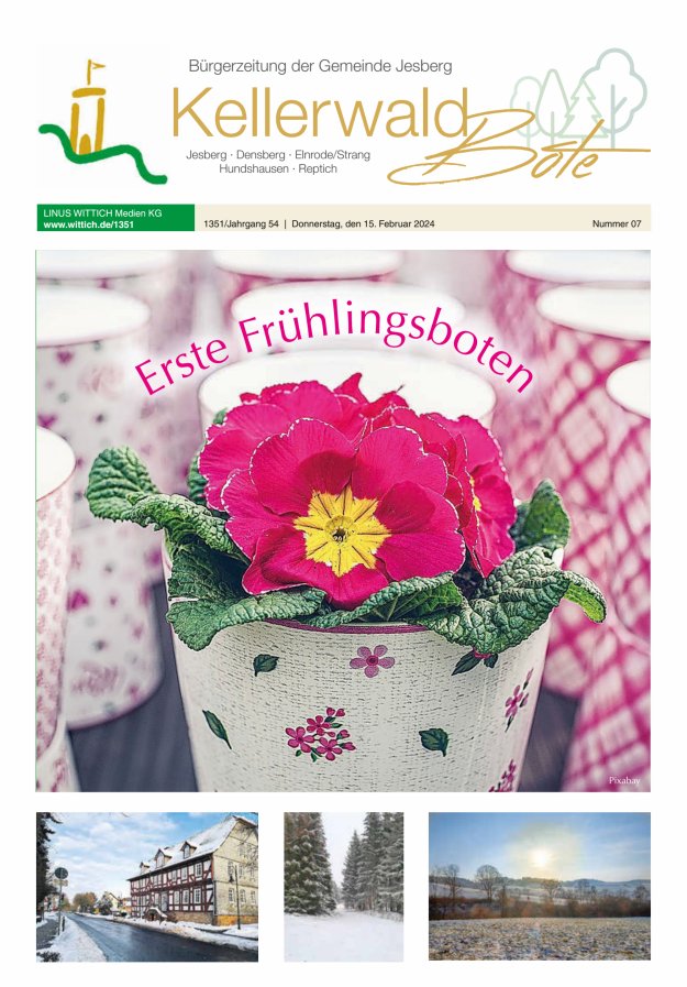 Kellerwaldbote - Bürgerzeitung der Gemeinde Jesberg Titelblatt 07/2024