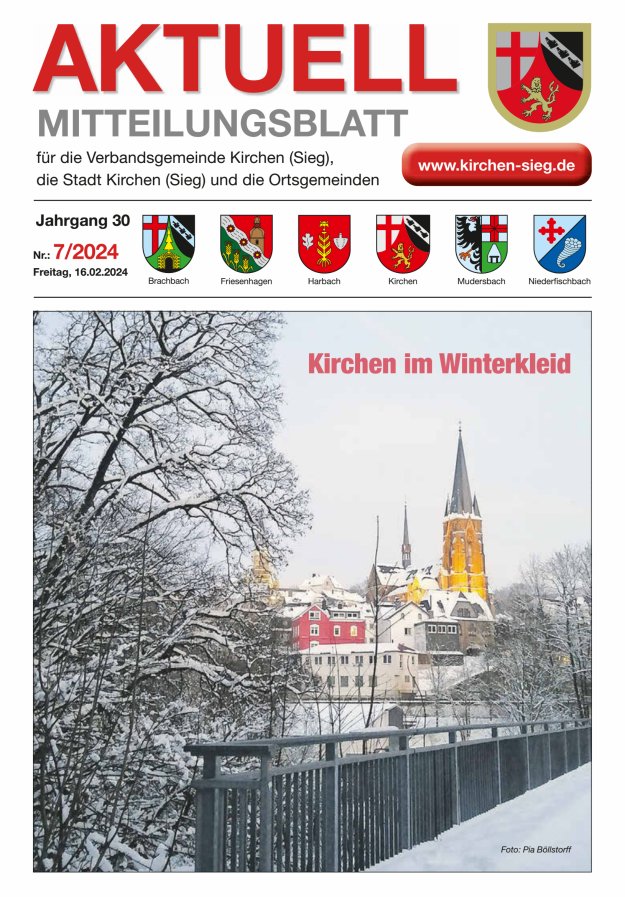Aktuell - Mitteilungsblatt für die VG Kirchen (Sieg) Titelblatt 07/2024