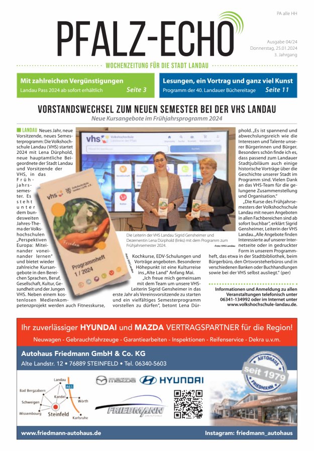 Pfalz-Echo Titelblatt 04/2024